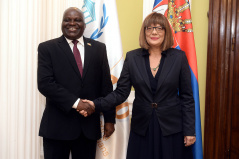 13 October 2019 National Assembly Speaker Maja Gojkovic and the Parliament Speaker of Burundi Pascal Nyabenda